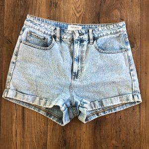 Pacsun high rise denim shorts